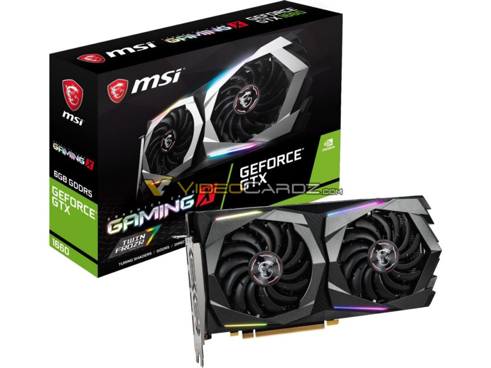 Nvidia GTX 1660 (MSI Variant) Pictured | Specs, Price, Release Date ...